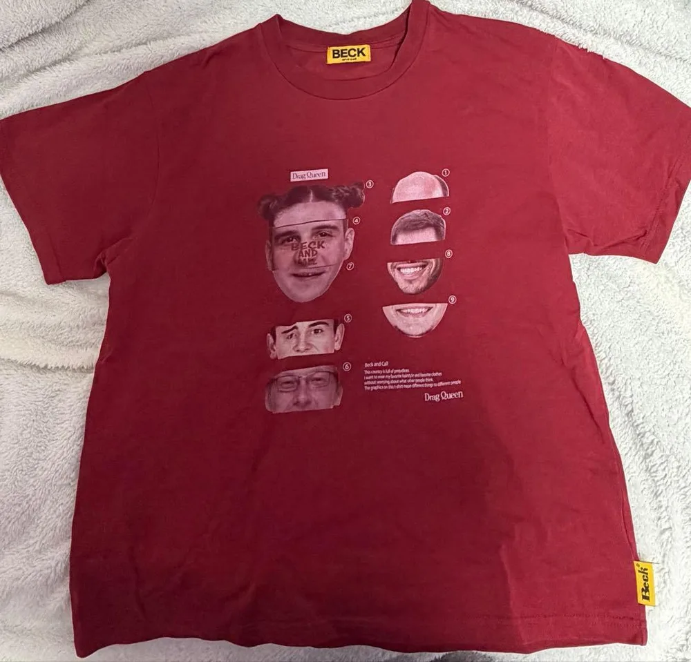 Beck and call Drag Queen Tee Mサイズ レッド
