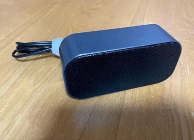 USB接続 ポータブルスピーカー 黒 楕円形