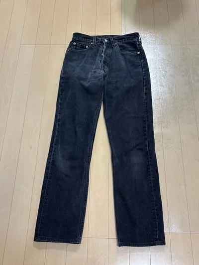 Levi's 501 ブラックデニム W27