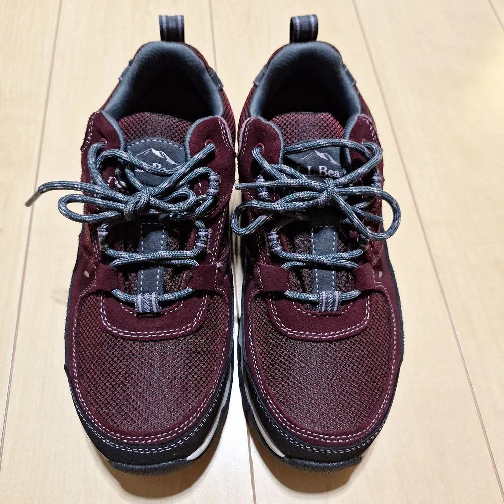 美品L.L.Bean アウトドアシューズ バーガンディハイキング 24.5cm