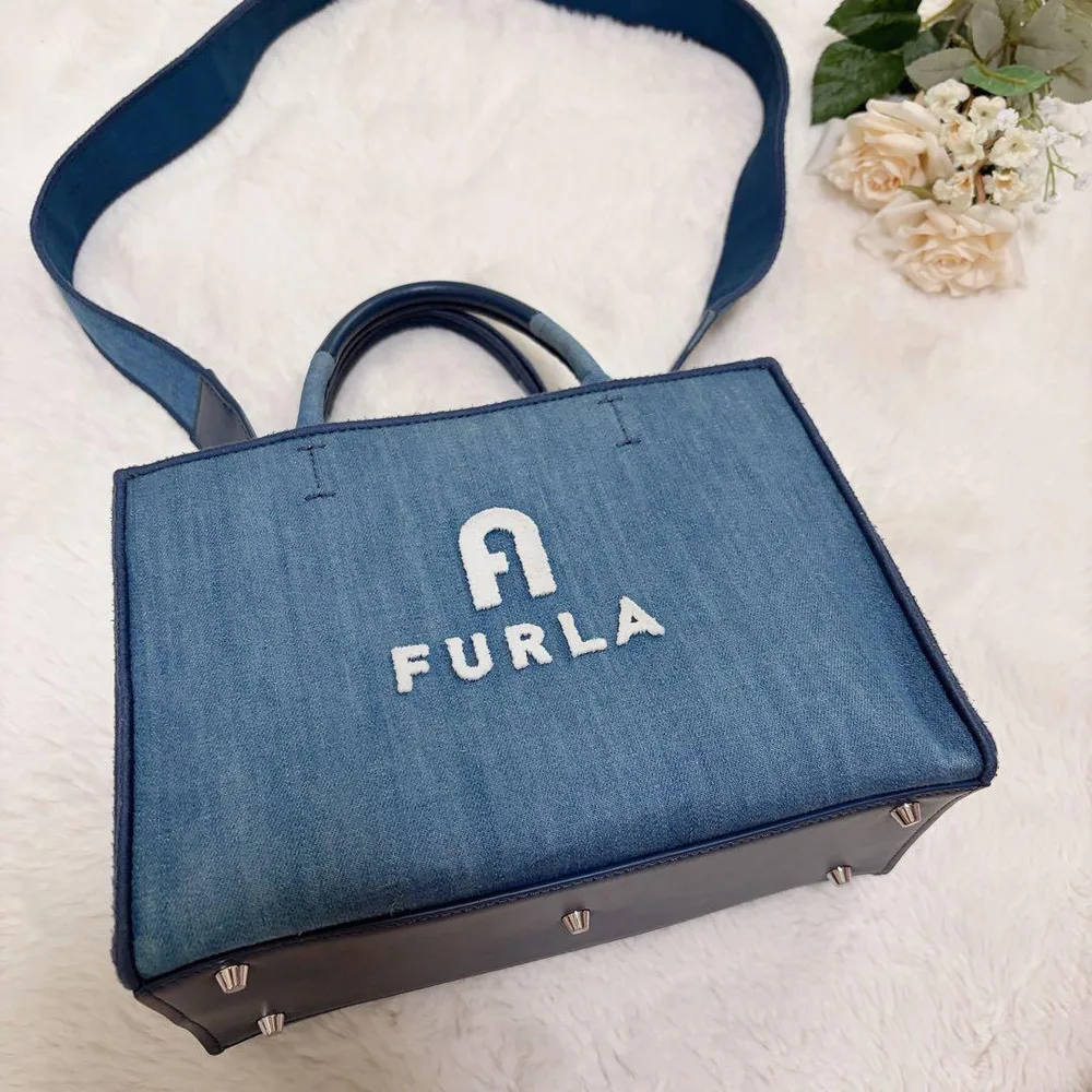 フルラ FURLA オポチュニティ トートバッグ デニム