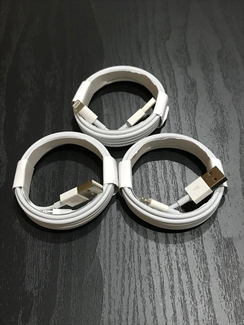 新品 iPhone ライトニングケーブル 3本 2m USB 充電器 純正品質