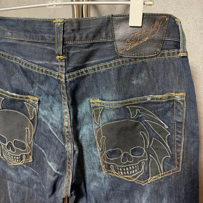Ed Hardy デニムパンツ スカル 32