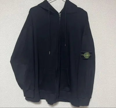 ジップパーカー ブラック