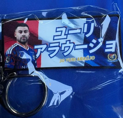 横浜F・マリノス フェイスタオルデザインラバーキーホルダー ユーリアラウージョ