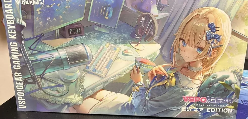 【新品未開封】ぶいすぽGEAR ゲーミングキーボード 藍沢エマ EDITION
