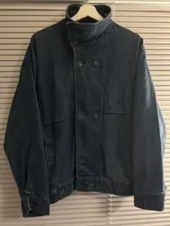 90's stand color denim jacket