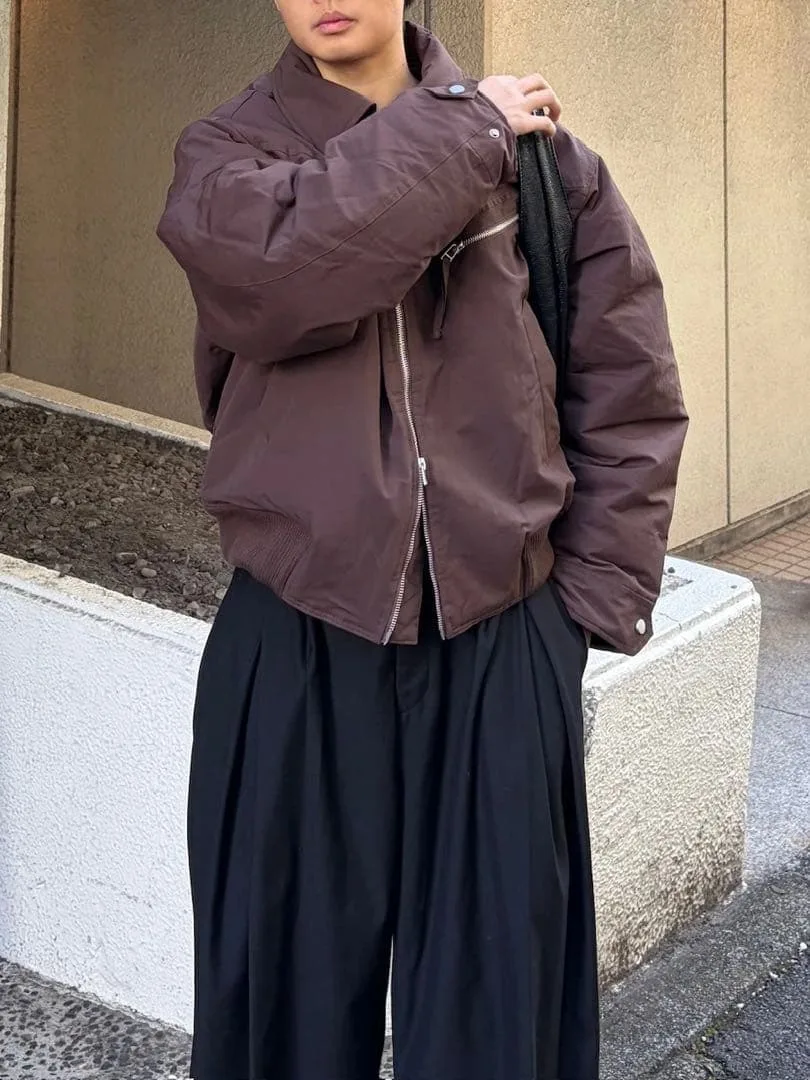 【Chikashitsu +】biker short jacket