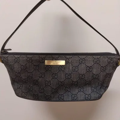 GUCCI グッチ GG柄 ミニバッグ 黒 キャンバス