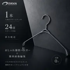 【大人気】クロームメッキ なで肩ハンガー TAYA 古着 洋服 撮影専用 1本✨