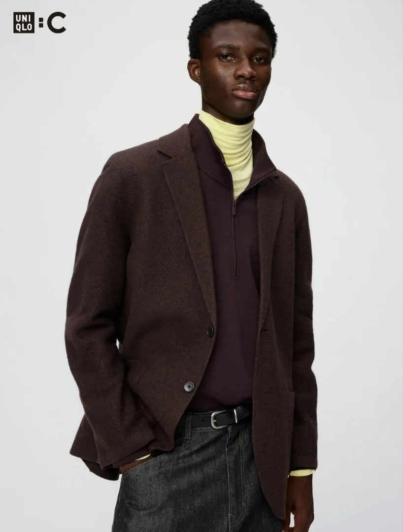UNIQLO :C ニットジャケット ブラック Lサイズ
