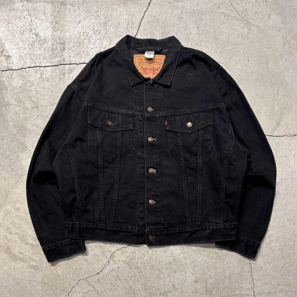 90s Levi's 70598 4159 ブラックデニムジャケットL カナダ製