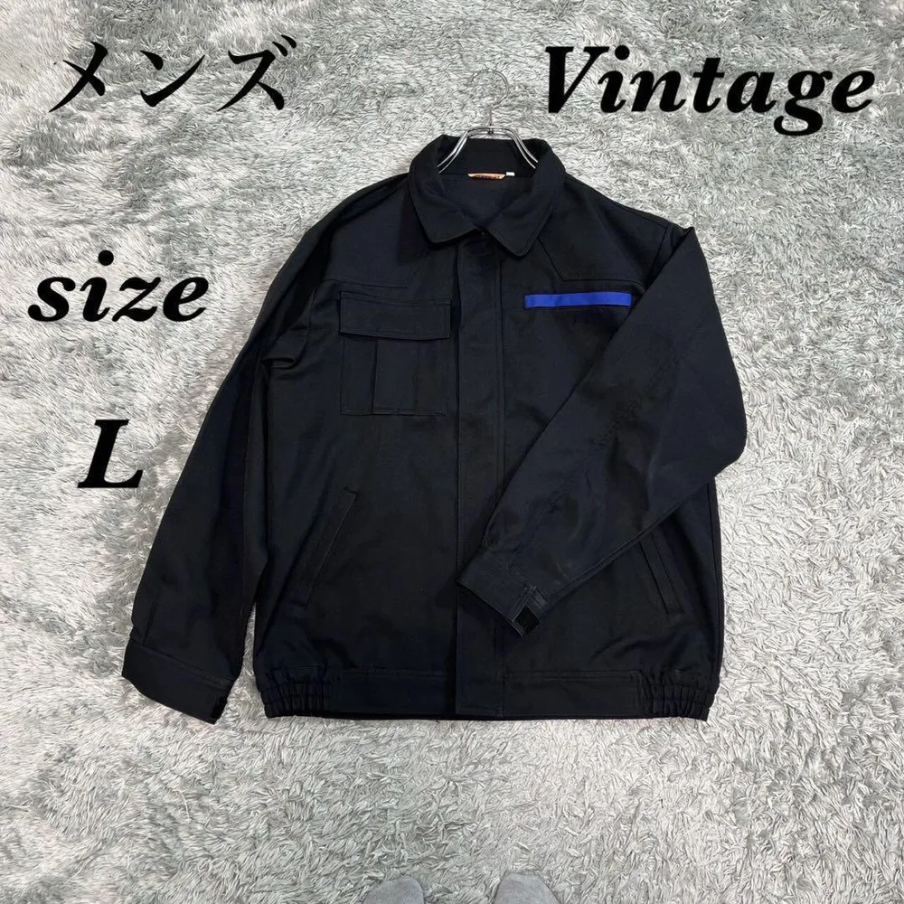 Vintage ヴィンテージ (L) 長袖ジャケット 静電気防止加工 メンズ