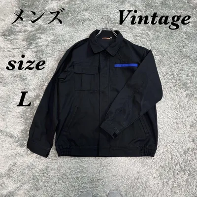 Vintage ヴィンテージ (L) 長袖ジャケット 静電気防止加工 メンズ