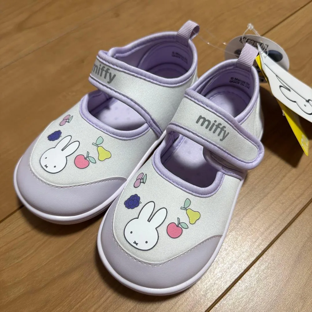 ☺︎16cm★水陸両用 ミッフィー ラベンダーデザイン キッズサンダル