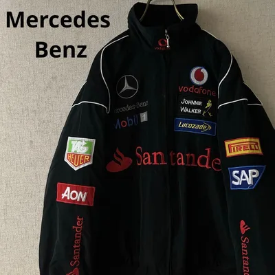 Mercedes Benz ベンツ レーシングジャケット 刺繍 ブラック