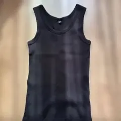 UNIQLO リブタンクトップ ブラック M