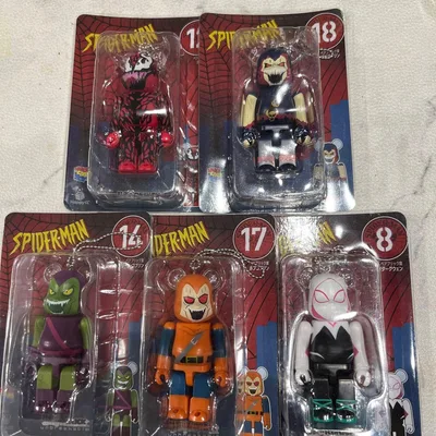 MARVEL ハッピーくじ スパイダーマン ベアブリック 5点 まとめ売り