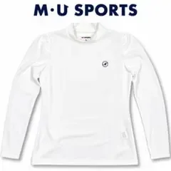 M・U SPORTS エムユースポーツ 長袖モックネック 白 42【新品タグ付】