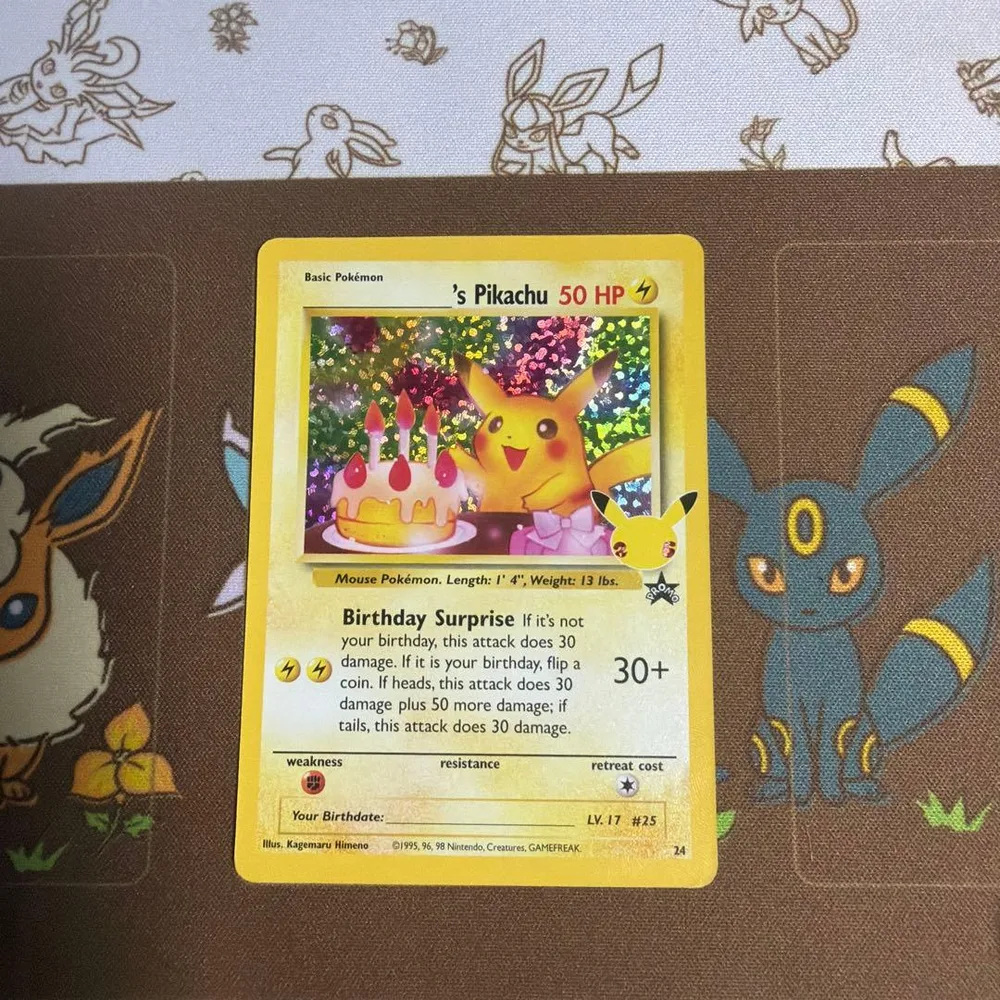 ポケモンカード お誕生日ピカチュウ 25th 英語版 プロモ 美品