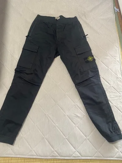 STONE ISLAND カーゴパンツ ブラック