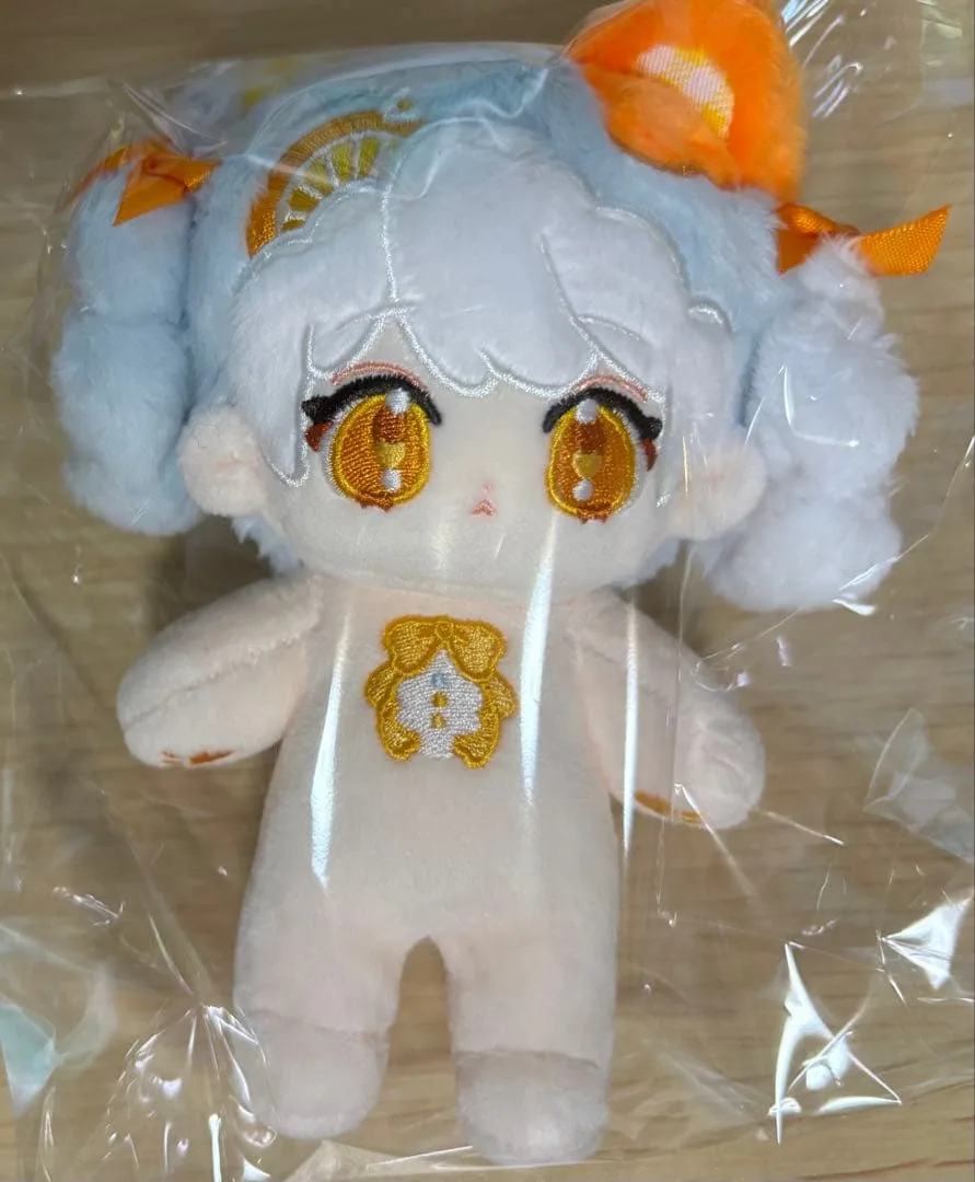 無属性 ぬいぐるみ 10cm 白色 オレンジ色