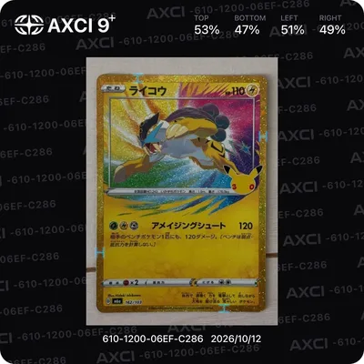 ポケモンカード ライコウ アメイジングレア