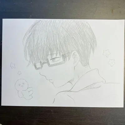 手描きイラスト ファンアート 正反対な君と僕 谷くん