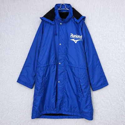 美品 MIZUNO ランバード 裏ボア ベンチコート LL 青