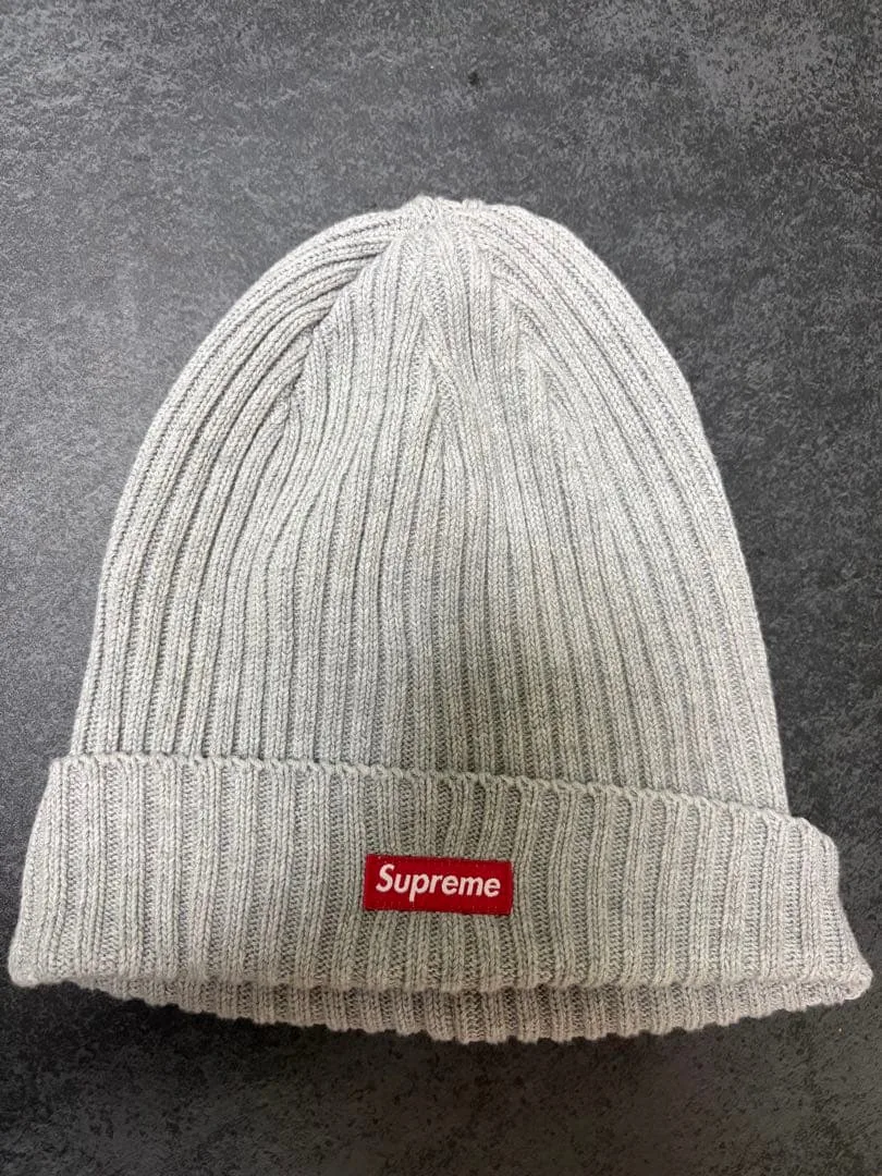 Supreme ニット帽 ビーニー グレー