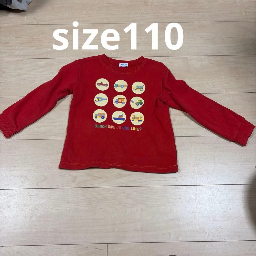 Kid's Box トレーナー レッド 110