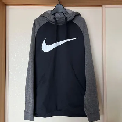 NIKE DRI-FIT パーカー ブラック グレー XL