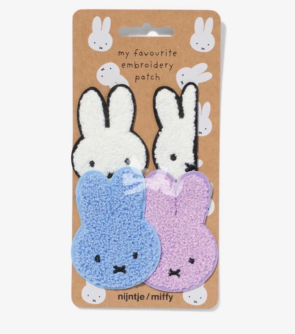 Miffy 【日本未販売】4種類 お顔のふんわりアップリケ nijntje