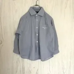 【コムサフィユ】長袖シャツ 100 青 男の子 フォーマル
