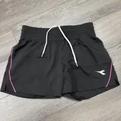 DIADORA テニスショートパンツ ブラック レディースM