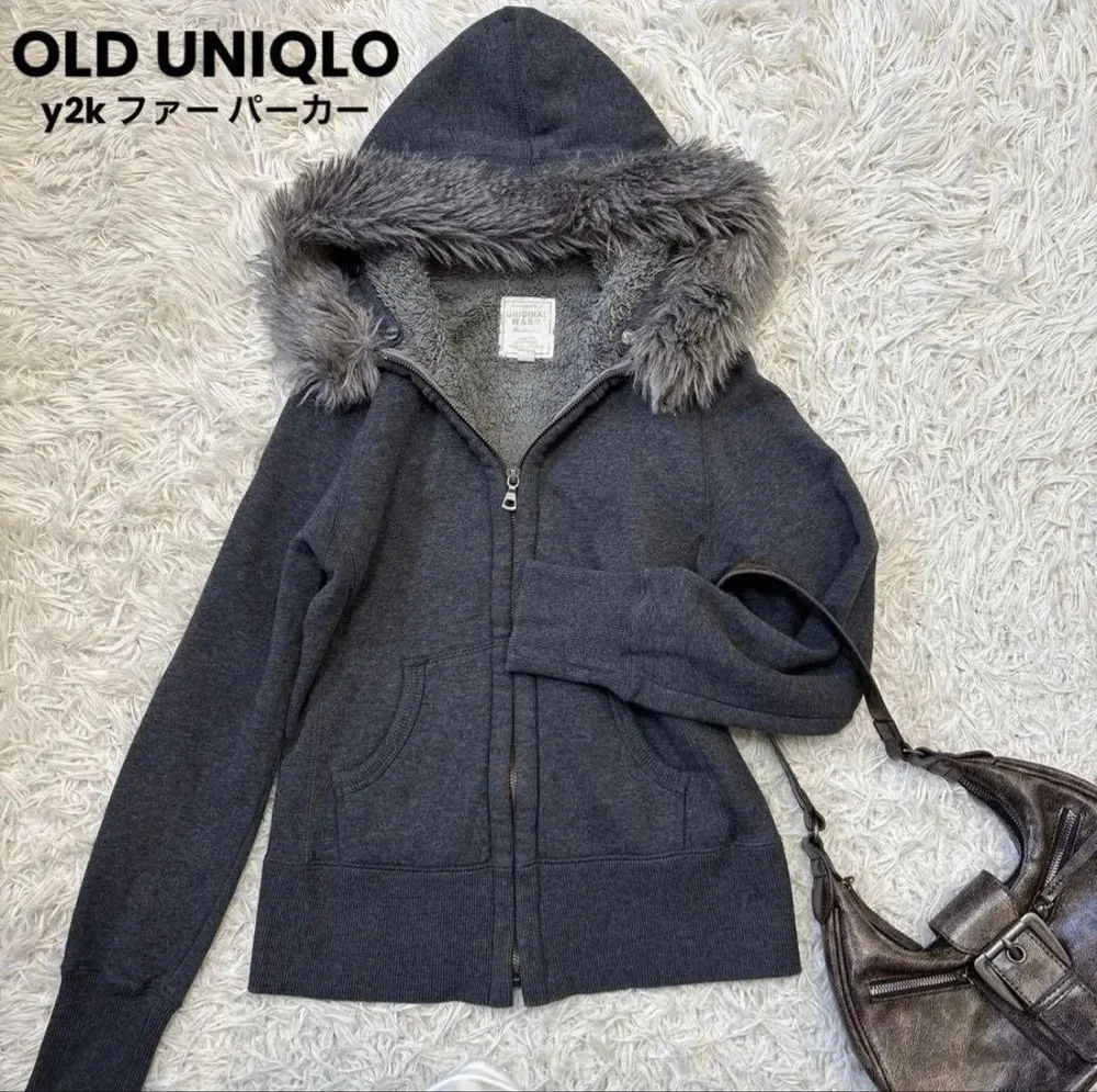 OLD UNIQLO ファー付きパーカー