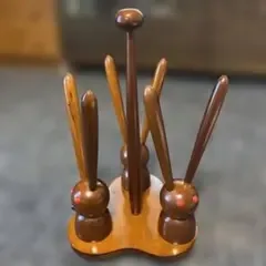 木製 ウサギモチーフ スリッパラック 飾り台 インテリア