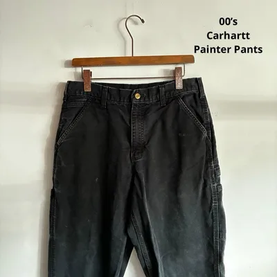 00’s Carhartt カーハート ダック地 ペインターパンツ 黒 32
