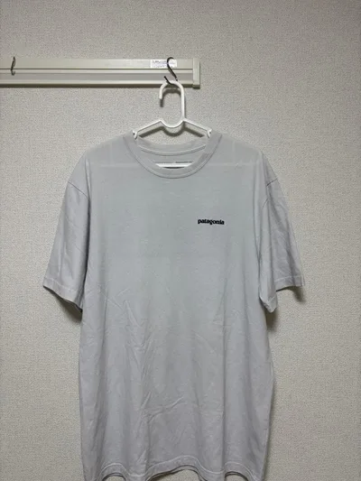 patagonia パタゴニア ビッグロゴ Tシャツ ライトブルー M