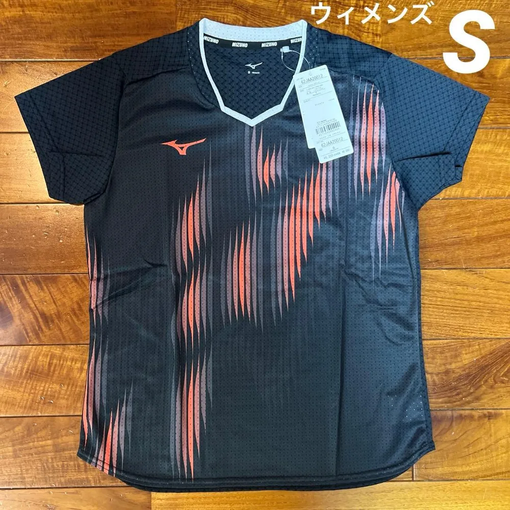 No.5022 MIZUNO ミズノ シャツ ネイビー ブラック S テニス