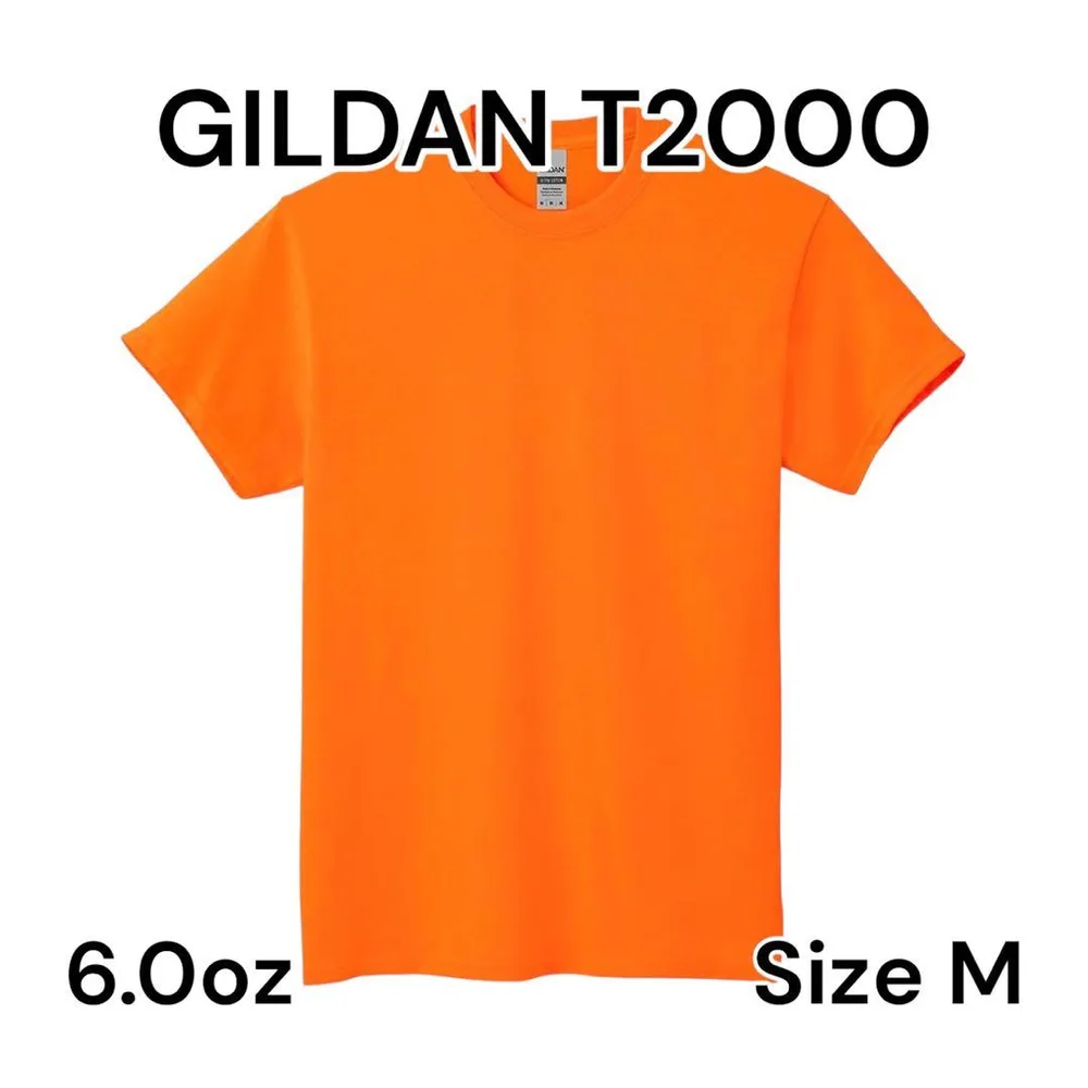 【限定アウトレット】Gildan ギルダン 6.0oz 半袖 Tシャツ オレンジ