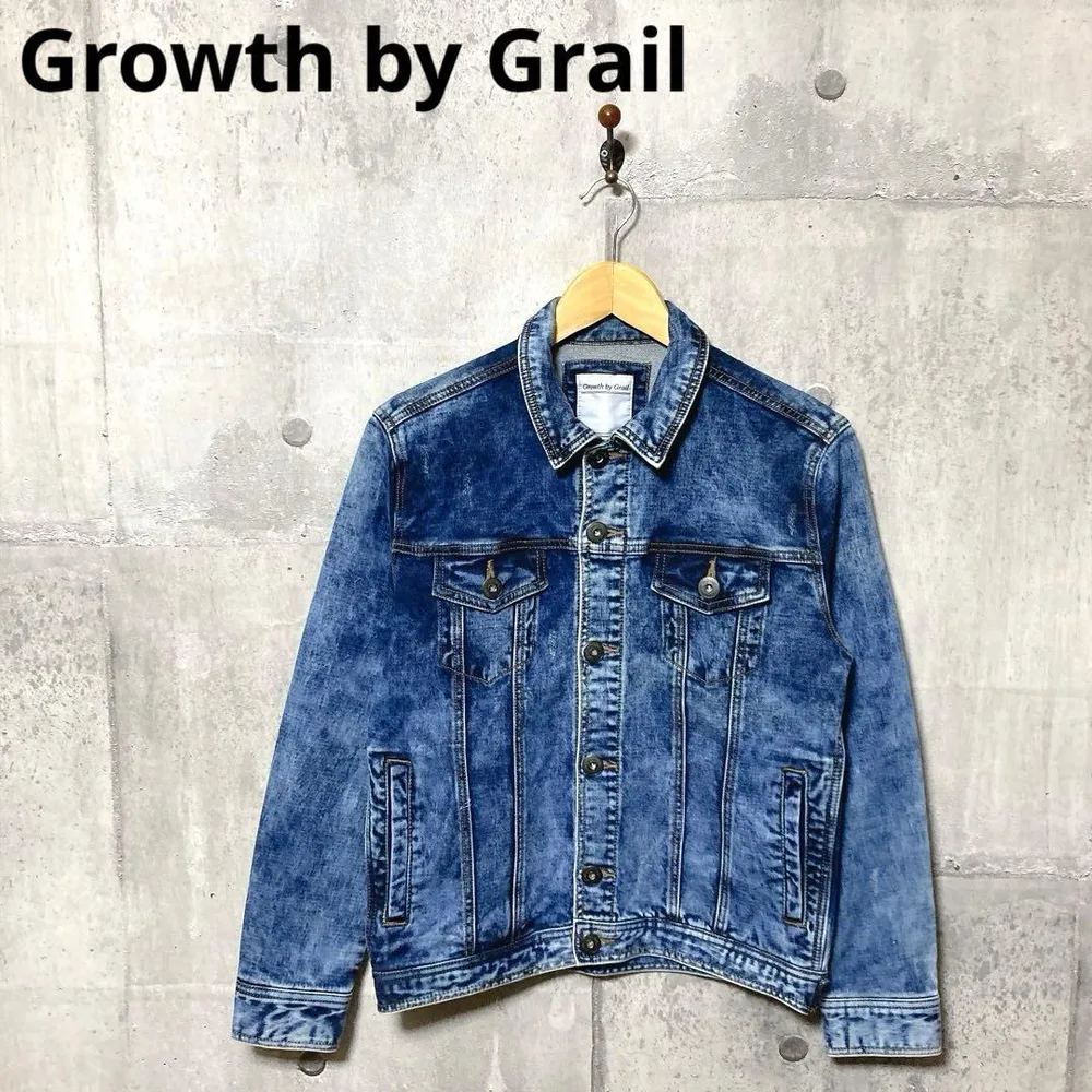 Growth by Grail メンズ ケミカルウォッシュデニムジャケット M