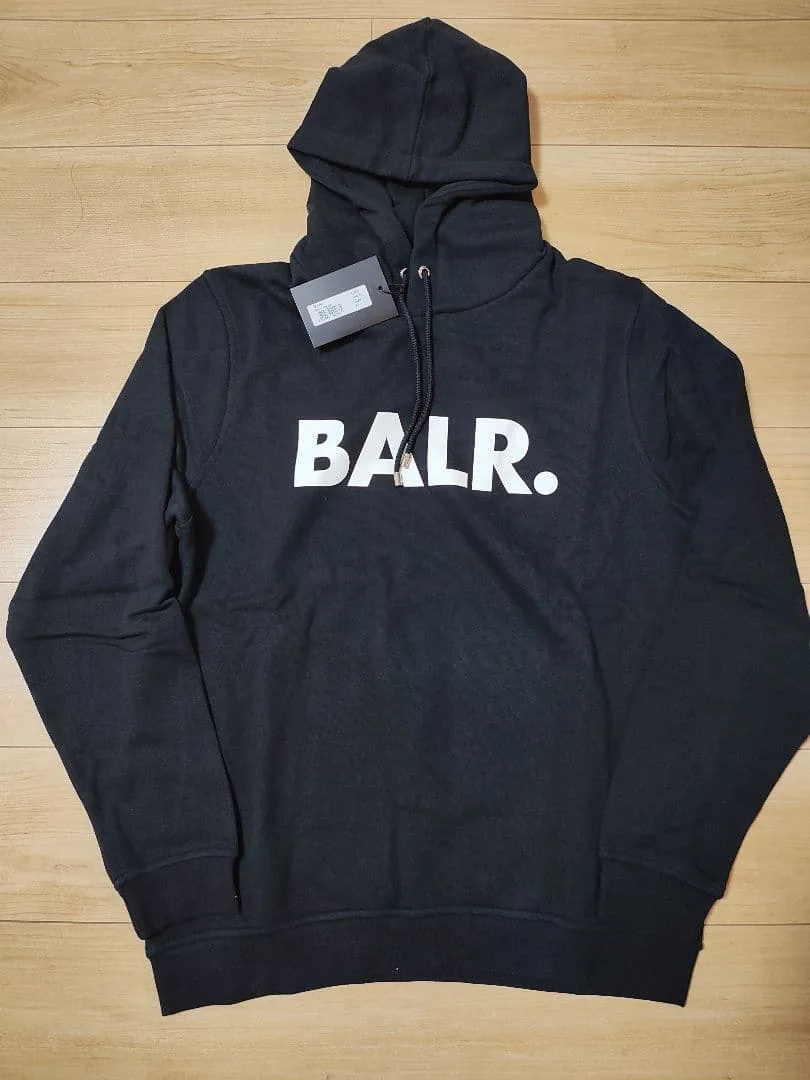 【新品】BALR. スタンダードロゴプルオーバーパーカー ブラック M
