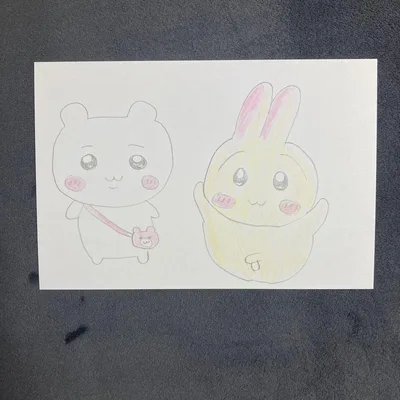 子供が書いた絵 キャラクター ちいかわ