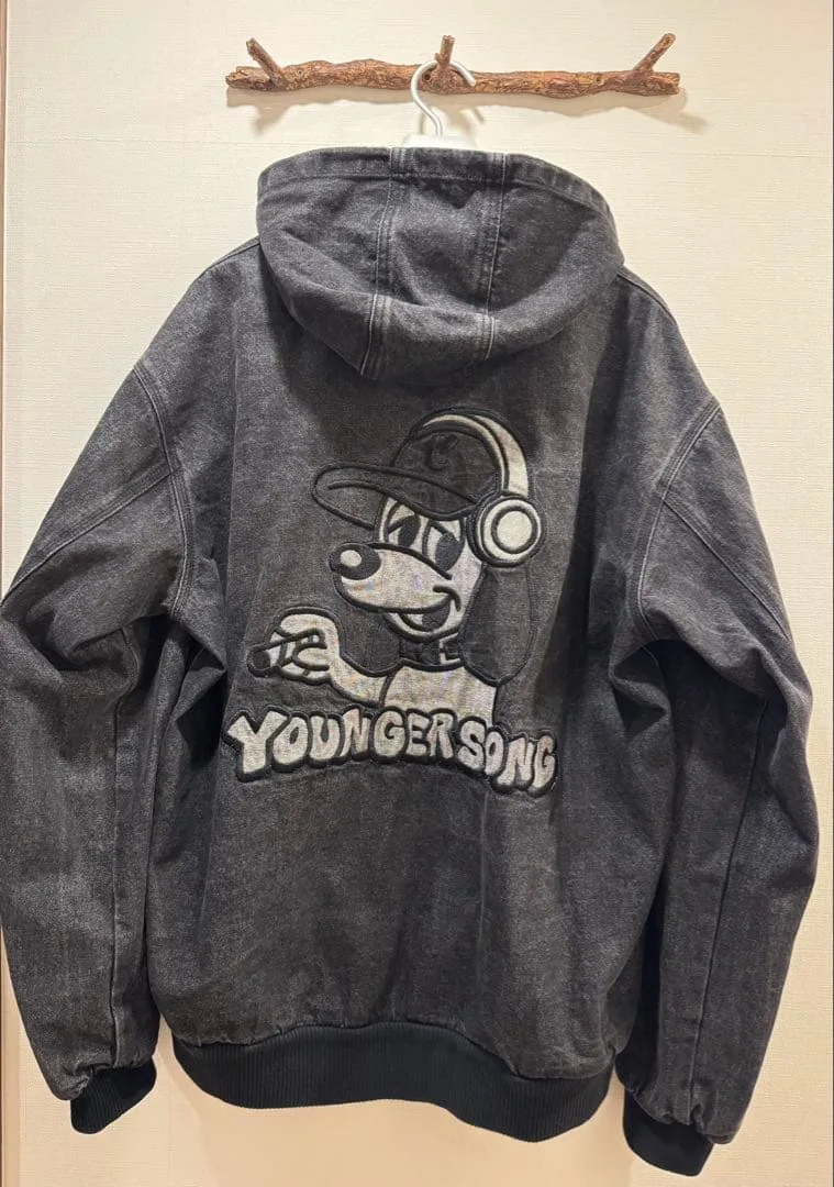 YOUNGER SONG /ヤンガーソング/デニム ジップアップパーカー/XL