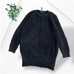 美品 韓国ブランド TOMO TOMS シャギーニット セーター ふわふわ 黒