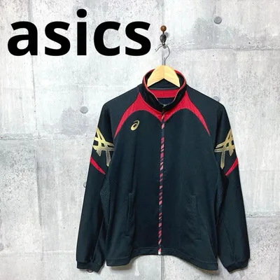 asics アシックス メンズ ウインドブレーカー M ブラック/レッド