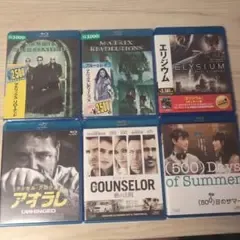 Blu-ray 洋画6本セット 未開封2本 美品 マトリックス 500日のサマー