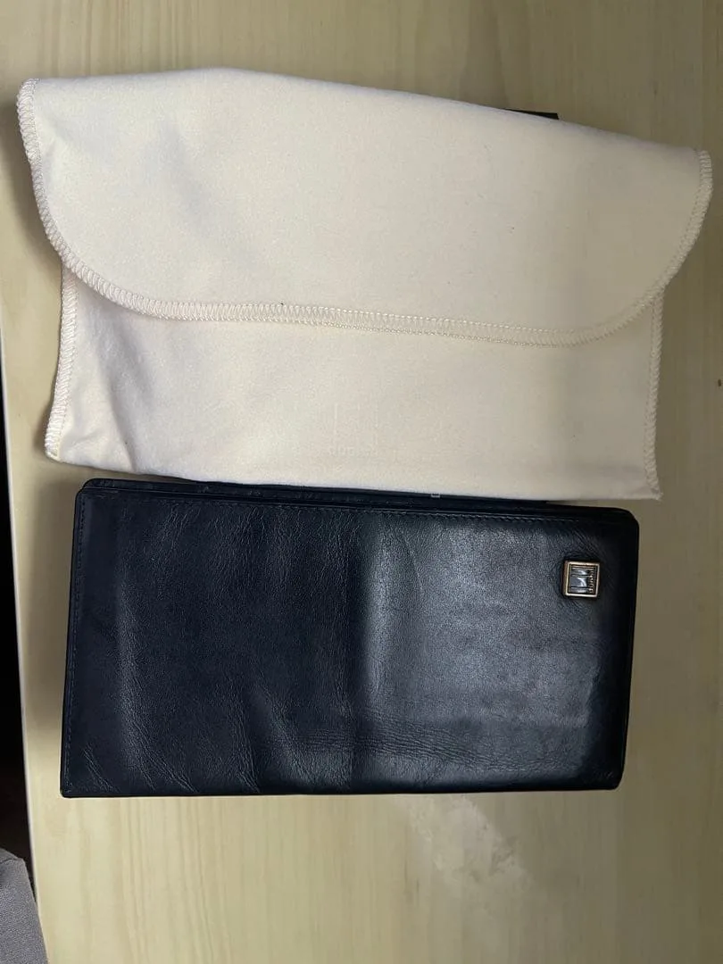 dunhill ダンヒル 長財布 ブラック レザー