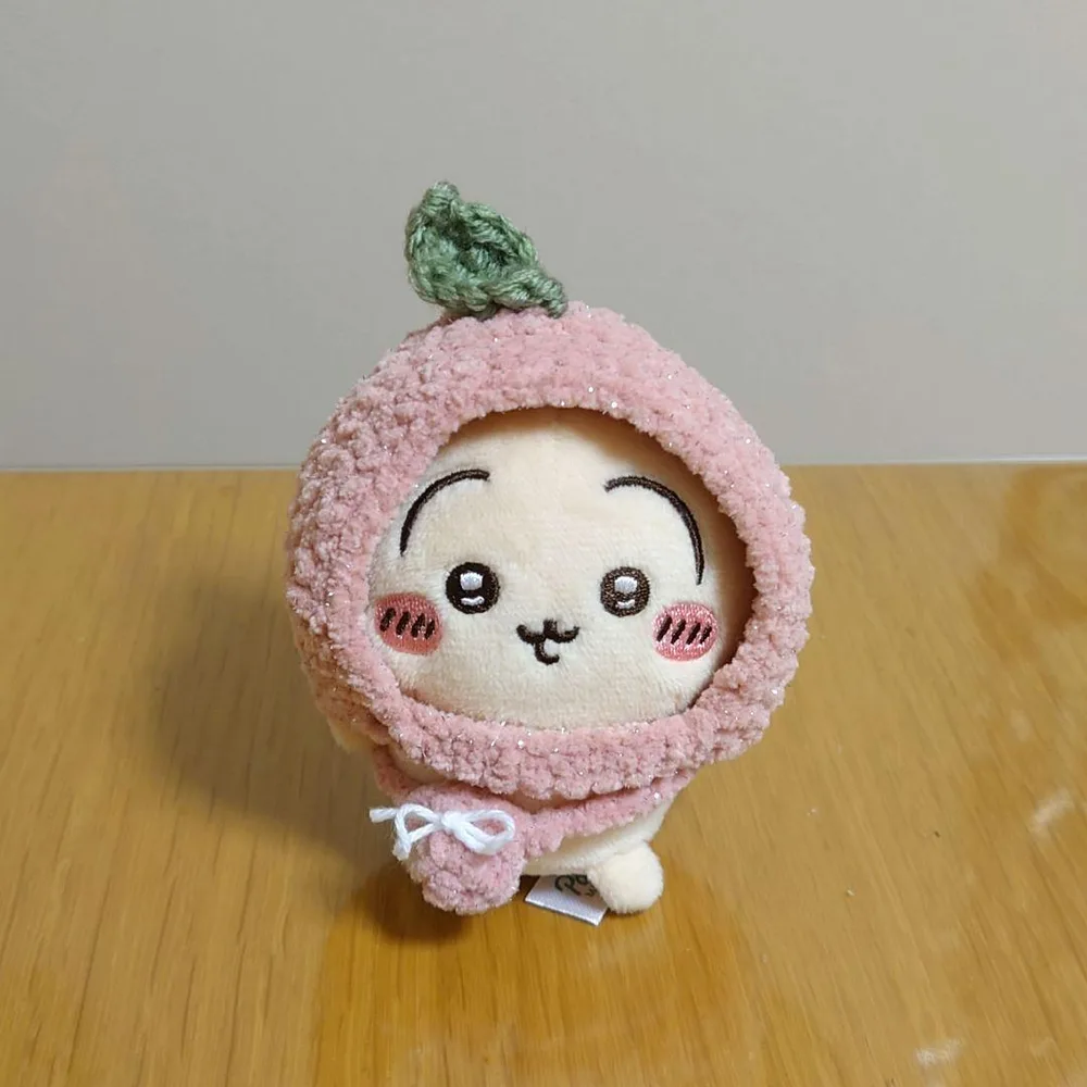 ちいかわ おすわりぬいぐるみ ぬい服 ハンドメイド もも 桃 かぎ編み